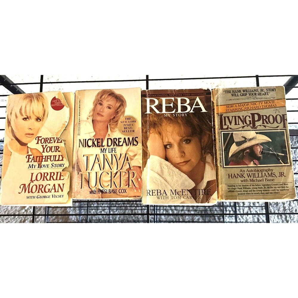 Lot Of 4 Country Western Super Artist Paperback Novels REBA LORRIE TANYA HANK